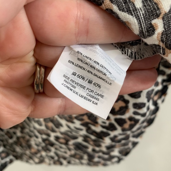 J.Crew Slim Perfect Animal Print Blouse - Picture 4 of 4